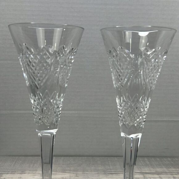 Waterford Crystal champagne toasting flutes Like new! - Picture 4 of 12